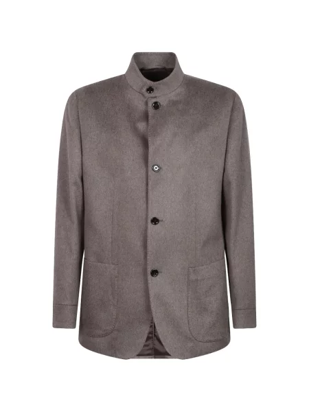 Gulerat palton Lardini gri