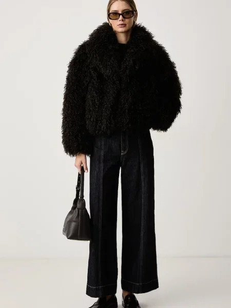 Blană artificială palton de blană Michael Michael Kors maro
