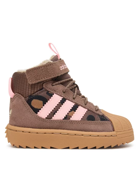 Kotníková obuv adidas Superstar Winter Trek hnědá