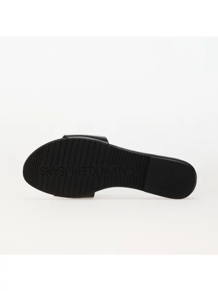 Calvin Klein Jeans Šľapky Flat Sandal Slide Mg čierna