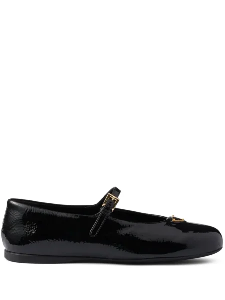 Balerini Prada din piele negru