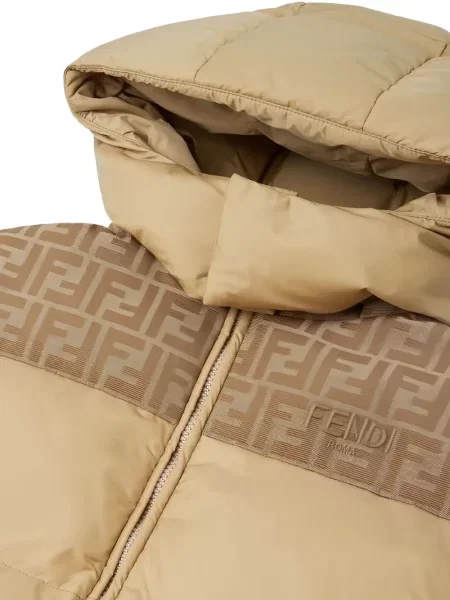 Kurtka dziecięca Fendi brązowa