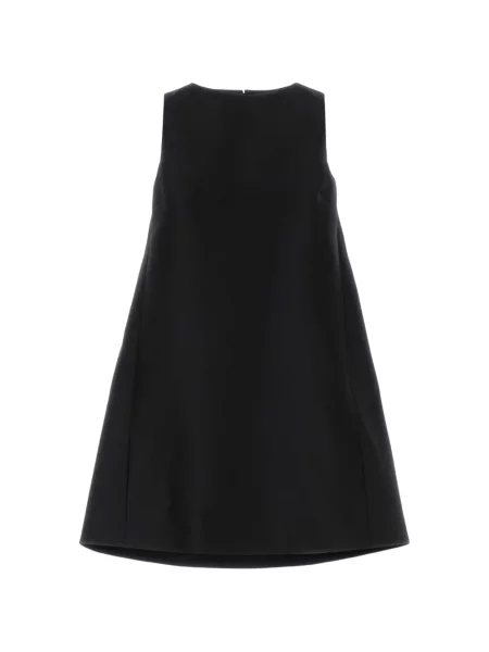 Rochie mini Balenciaga fără mâneci în linie A negru