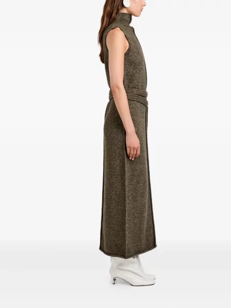 Kötött öves ruha Proenza Schouler White Label fehér
