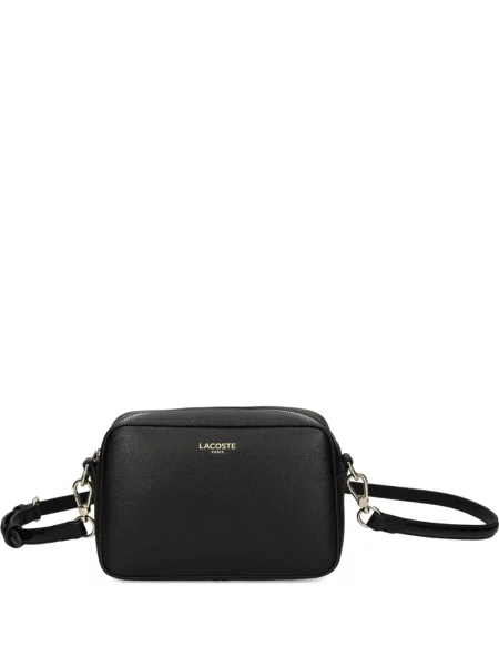 Body Lacoste din piele negru