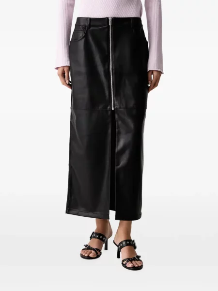 Fustă din denim Karl Lagerfeld Jeans negru