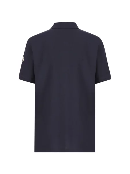 Koszulka polo dziecięca Moncler Enfant niebieska