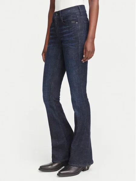 G-Star Raw Jeans hlače Flared Fit modra