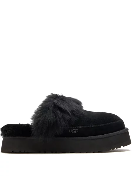 Papuci de casă Ugg din piele de căprioară negru