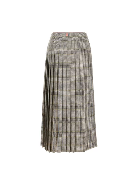 Jedwabna spódnica Thom Browne myśliwska