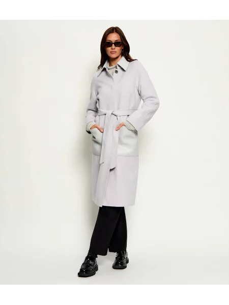 Marc Cain De lână palton gri