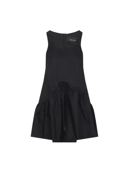 Sukienka mini Simone Rocha z baskinką garniturowa zwężana czarna