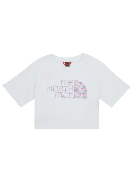 Tricou copii The North Face alb