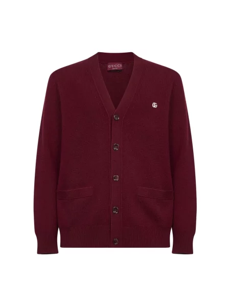 Kardigan Gucci wełniany czerwony