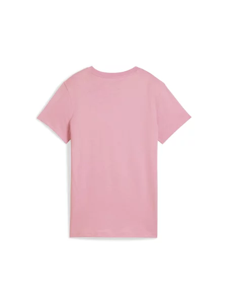 Scurt tricou Puma cu mâneci scurte cu autograf roz