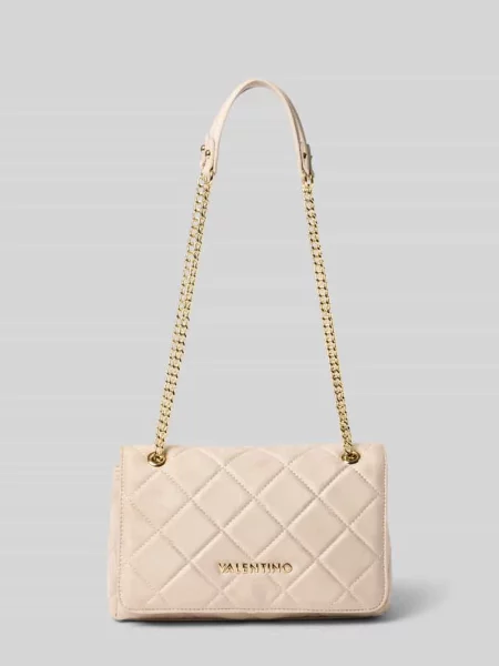 Valentino Bags torebka OCARINA SUEDE beżowa