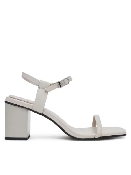 Calvin Klein Sandale Block Heel Sandal 75 Lth gri