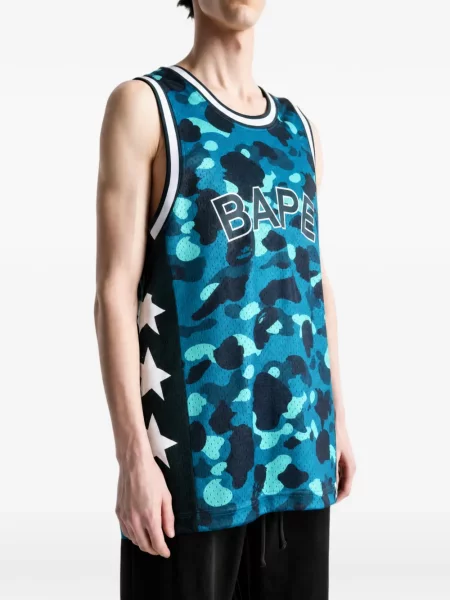Tricou A Bathing Ape® cu imagine albastru