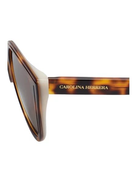 Lniane okulary przeciwsłoneczne Carolina Herrera brązowe