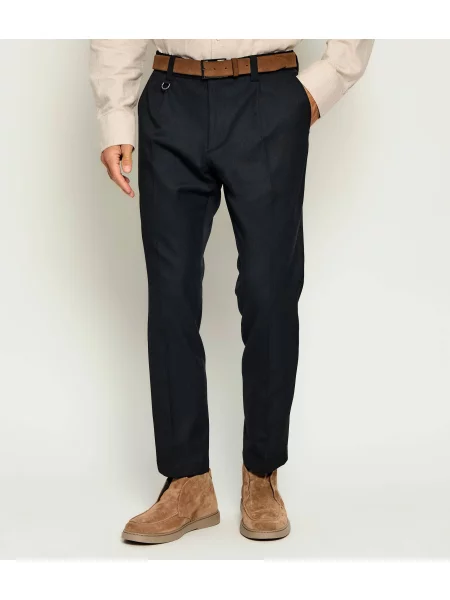 PAOLO PECORA Pantaloni chino negru