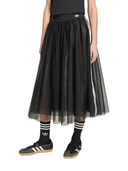 Tricou polo Adidas tricotate cu imagine fără mâneci alb