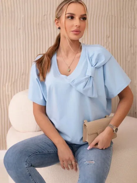 Bluza Kesi z lokom modra