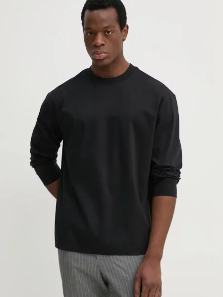 Tricou mânecă lungă Boss negru
