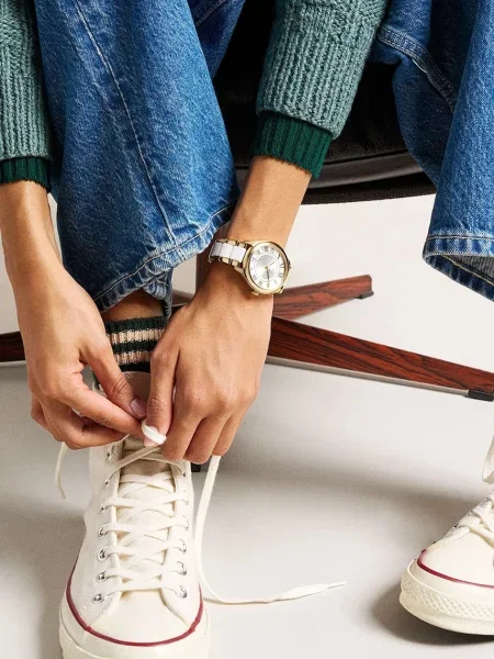 Годинник Fossil золотий