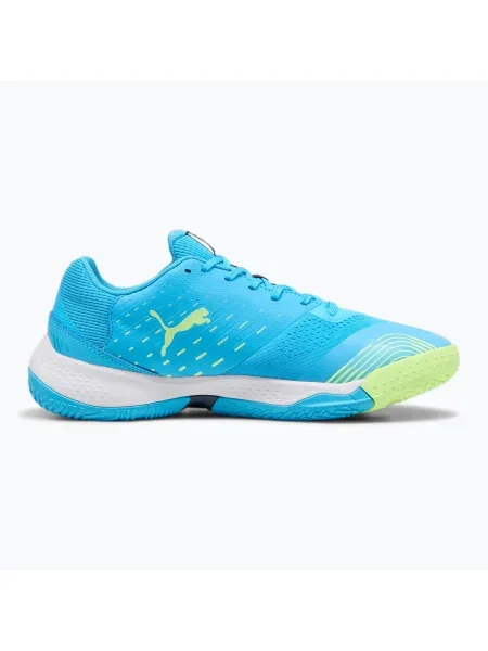 Мъжки спортни обувки на закрито PUMA Solarstrike III luminous blue/club navy/fizzy apple синьо