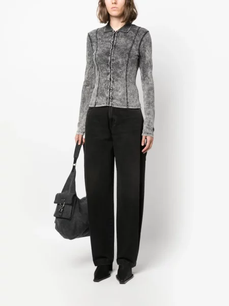 Plačių klešnių džinsai Darkpark juoda