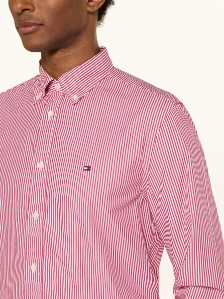 Tommy Hilfiger Koszula Regular Fit rot biała