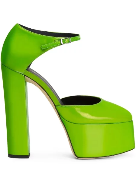 Pantofi cu toc Giuseppe Zanotti cu platformă verde