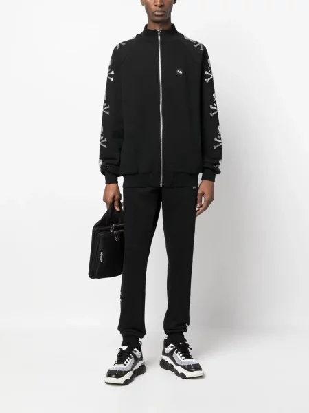 Kurtka Philipp Plein do biegania czarna