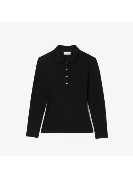 Поло Lacoste черное
