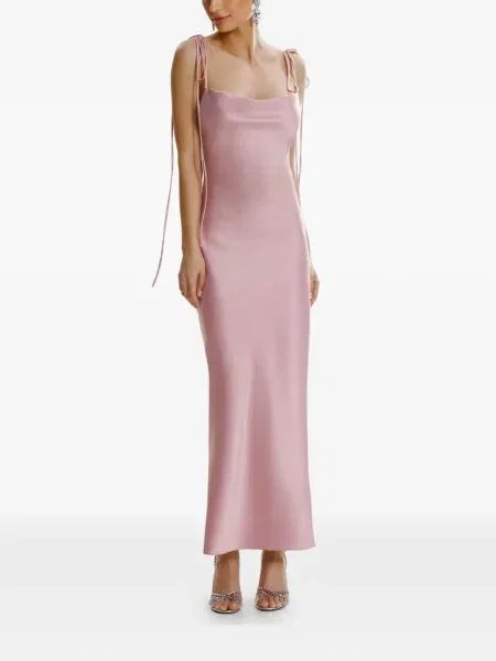 Rochie maxi Framboise fără mâneci de costum roz