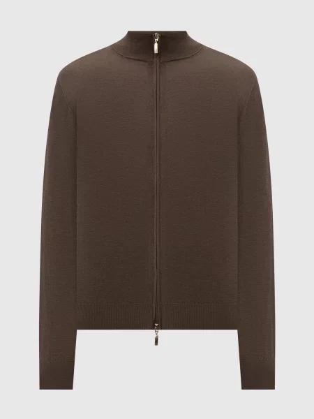 Шерстяной кардиган Doriani Cashmere коричневый