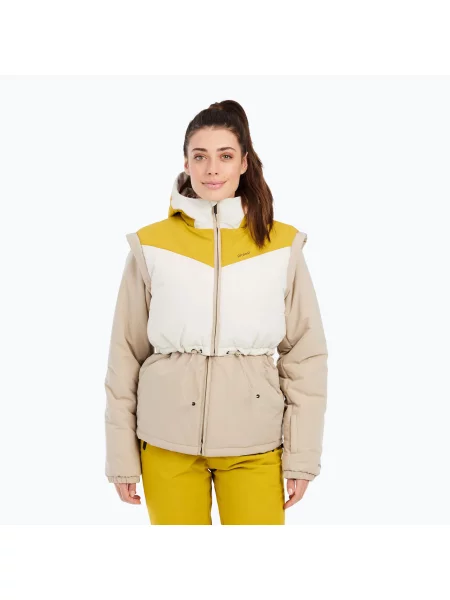 Snowboardová bunda Protest Prtrush oliveoil green béžová