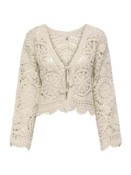 ONLY Geacă tricotată ONLWATERLY ecru