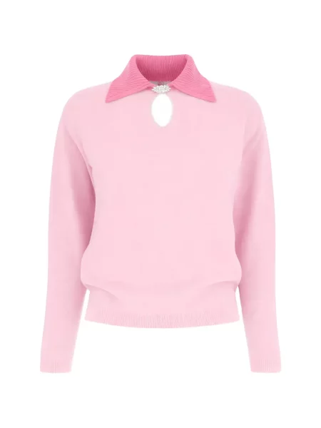 Кашмирена брошка Barrie розово