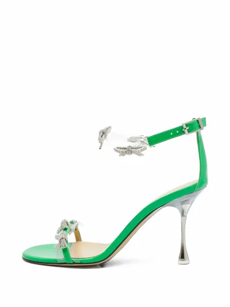 Sandale Mach & Mach cu funde verde