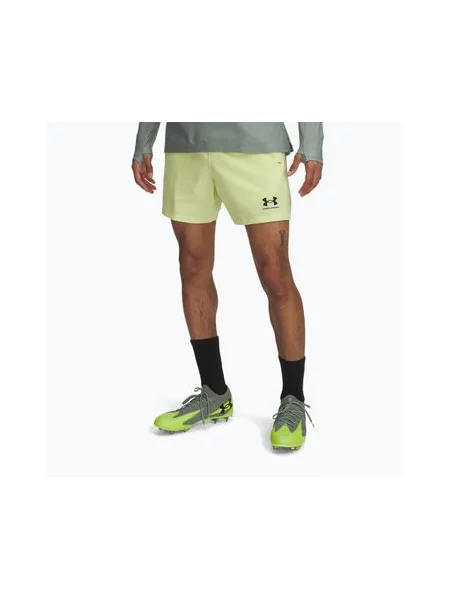 Шорти футбольні Under Armour Challenger Pro Woven sonic yellow / black чорні