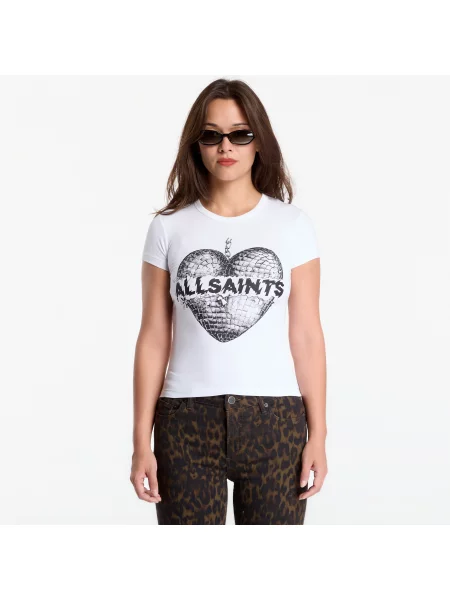 Тениска AllSaints Reflect Stevie Tee Optic White M бяло