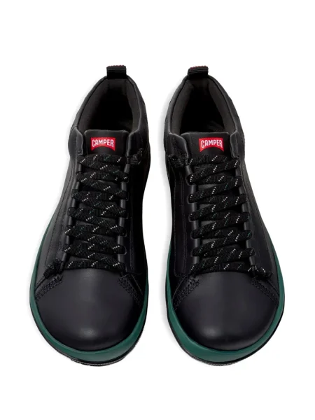 Δερμάτινα sneakers Camper με κορδόνια μαύρο