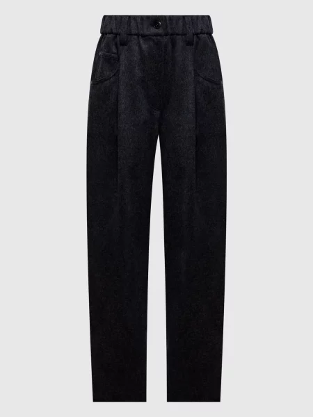 Шерстяные брюки Brunello Cucinelli серые