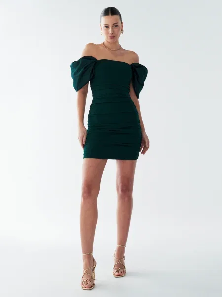 BWLDR Haljina Rockley smaragdno zelena