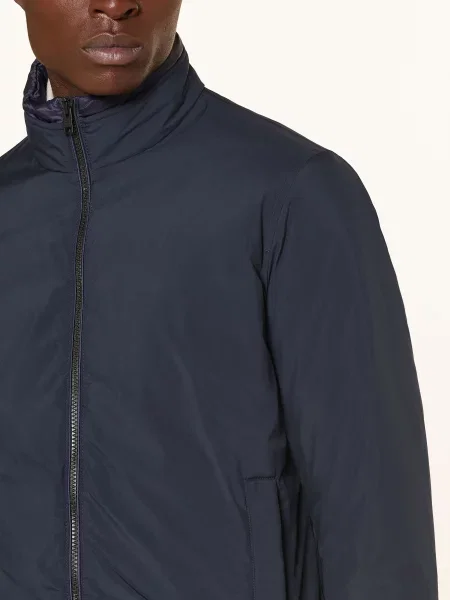 Péřová bunda Woolrich modrá