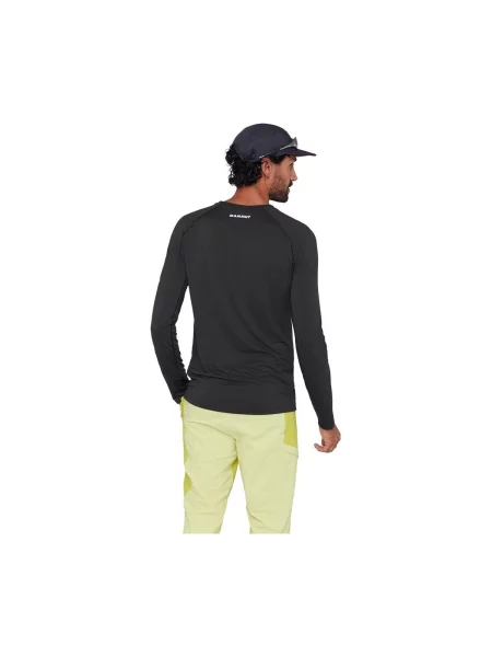 Férfi hosszú ujjú póló Mammut Ducan FL black. Méret: XL fekete
