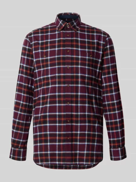 Koszula o kroju slim fit casualowa z flaneli z kołnierzykiem typu button down Christian Berg Men