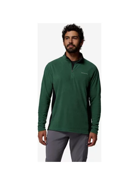 Polar Columbia Klamath Range II Half Zip zielony ciemny S czarny