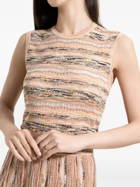 Top Ulla Johnson tricotate cu imprimeu geometric